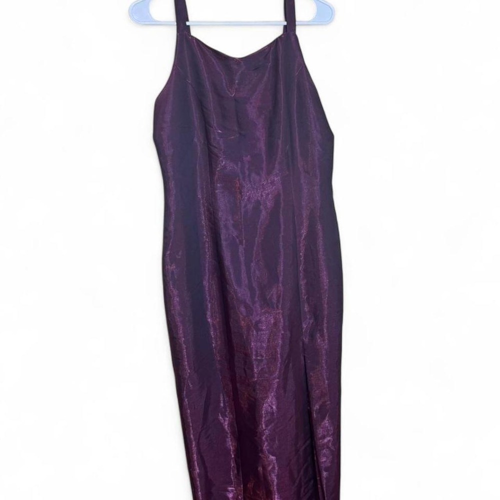 90s Purple Maxi Evening Dress